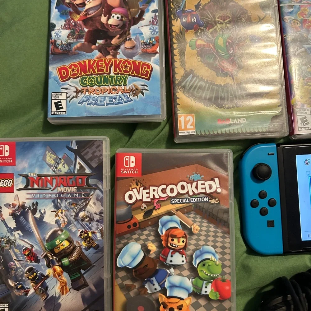 Nintendo switch console and game bundle